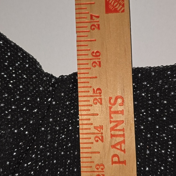 Ruby Red Black Tunic Silver Metallic Embellishments 3/4 Sleeve Womens Size 2x - Picture 11 of 15